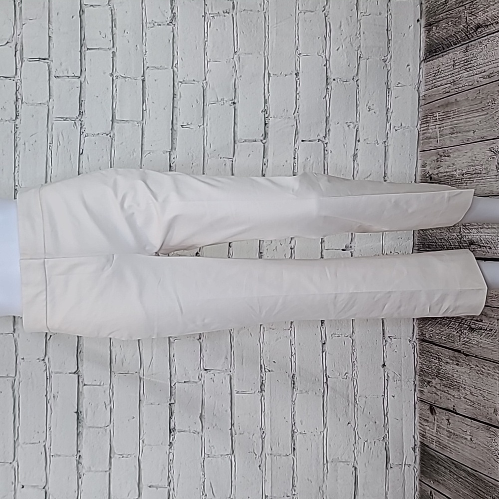 J Crew Hayden Kickout Bi-Stretch Cotton High-Rise Wide Crop Ankle Pant in Ecru
